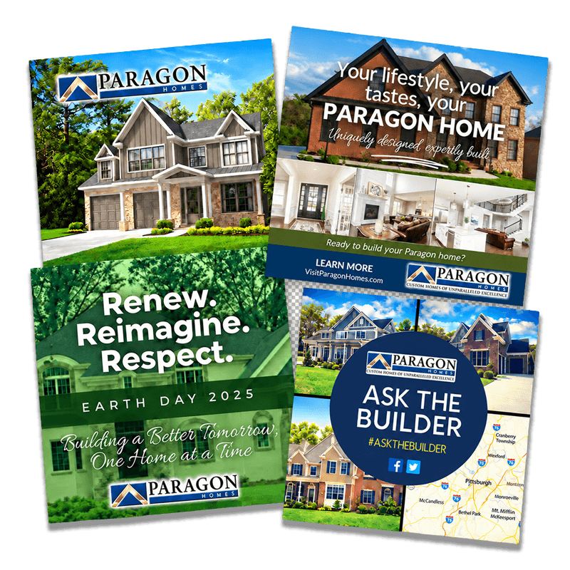 custom homes builder social media